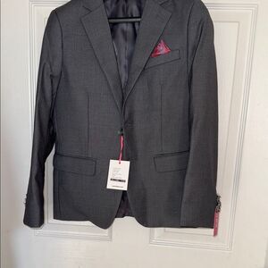 Isaac Mizrahi BOYS Gray classic blazer size 10 NWT